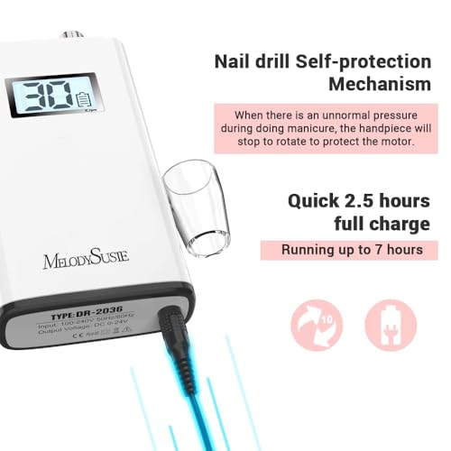 MelodySusie Scamander Rechargeable Nail Drill 30000RPM