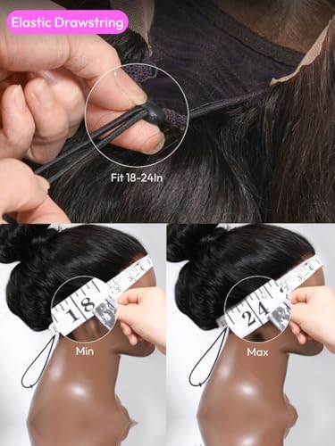 UNICE 18-Inch Glueless HD Lace Front Wig - Loose Wave with Bangs