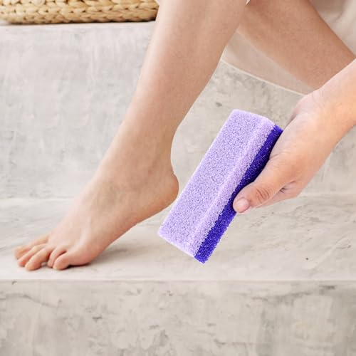 Glass Foot Pumice Stone 4-Pack - Double Sided Callus Remover & Scrubber