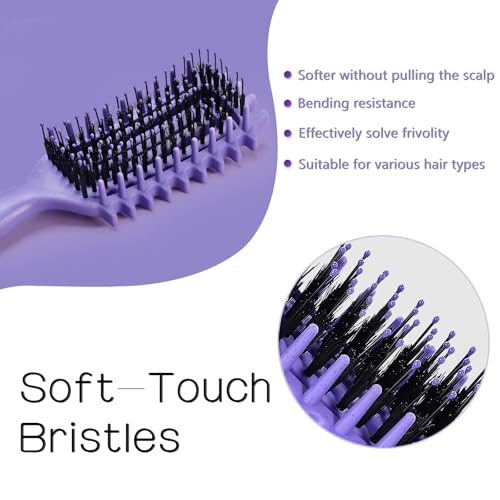 Curly Hair Brush with Vented Design for Frizz Control