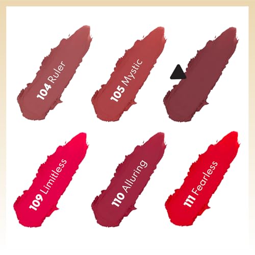 NOTE Iconic Matte Lipstick - Velvety Lipstick for Women - Non-Drying, Lightweight Lip Makeup with Intense Color Payoff - 107-0.11 oz
