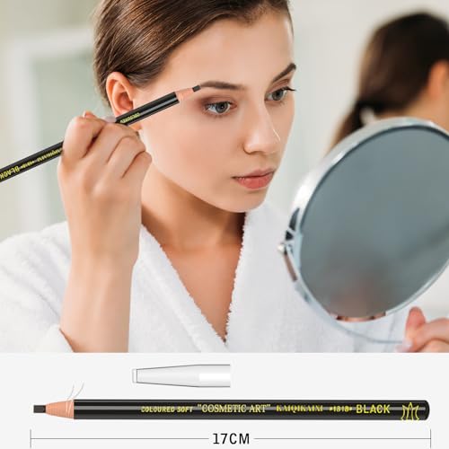 Waterproof Eyebrow Pencils 6 Piece Set Black