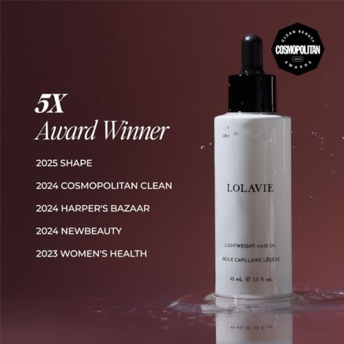 LolaVie Lightweight Hair Oil 1.5 oz - Natural, Vegan, Frizz & Shine Control