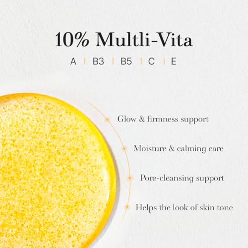 starlike Multimate Vita Antioxidant Facial Serum I 1.69 Fl oz (50ml) I 10% Multi-Vitamin A, B3, B5, C & E I Glutathione & Tranexamic Acid I Korean Skincare I Glow Boosting, Even Tone & Refined-Looking
