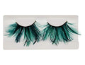 Green Faux-Feather Dramatic Eyelashes for Halloween & Cosplay