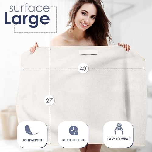 SimpleField Hair Towel Wrap 27x40 inch Anti-Frizz Microfiber