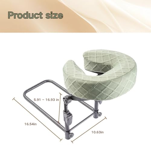 Adjustable Massage Headrest for Bed with Memory Foam Pillow