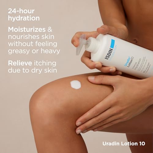 ISDIN Uradin 10% Urea Moisturizing Body Lotion 400ml – Fast-Absorbing for Dry & Very Dry Skin