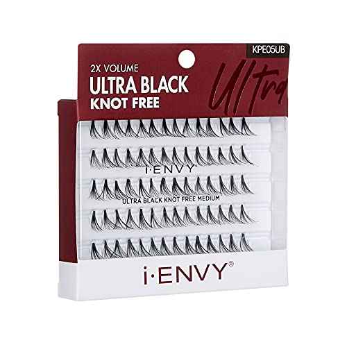 i-ENVY Knot Free Individual Lashes 3 PACK (Ultra Black - Medium)