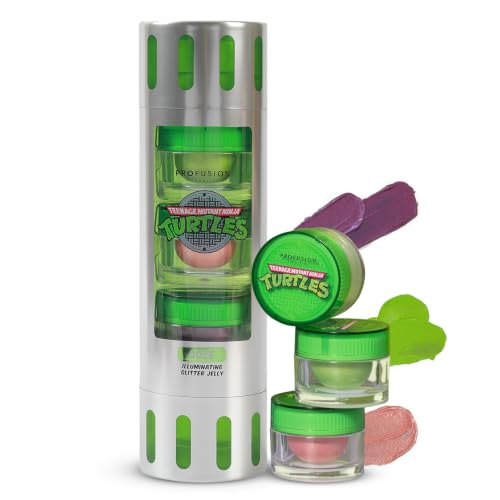 Profusion Cosmetics TMNT Glitter Jelly Set - 3 PC Face & Body