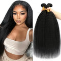 Virgin Hair Bundles 26 28 30 Inch Kinky Straight Human Hair