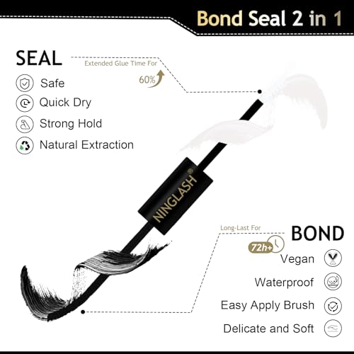 Ninglash Waterproof Lash Bond & Seal Kit for DIY Extensions