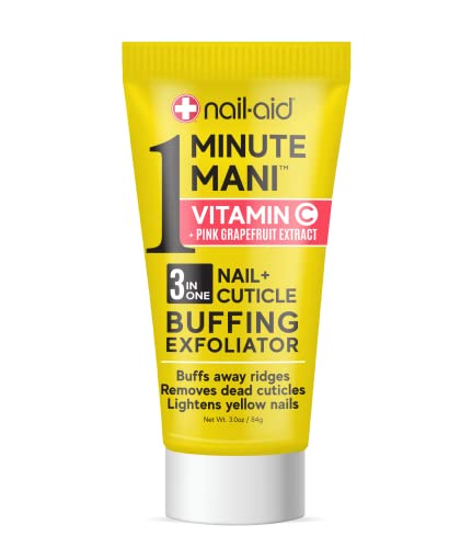 Nail-Aid Vitamin C Pink Grapefruit 3-in-1 Nail & Cuticle Buffing Exfoliator