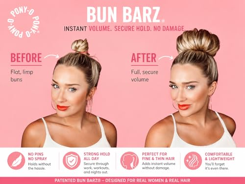 PONY-O No Damage Ponytail Holder & Bun Maker - 2 Pack