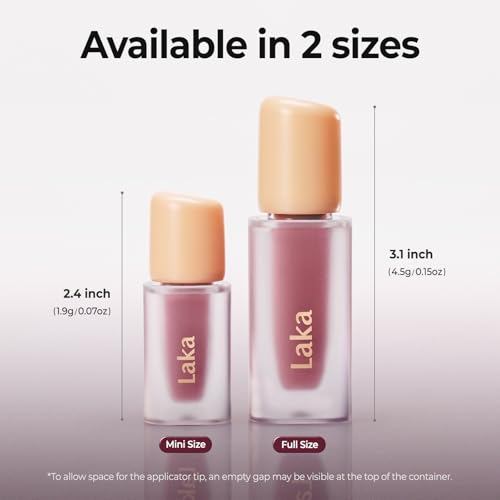 Laka Fruity Glam Lip Tint - 24hr Long-Lasting Stain, #120 Caffeine Rose