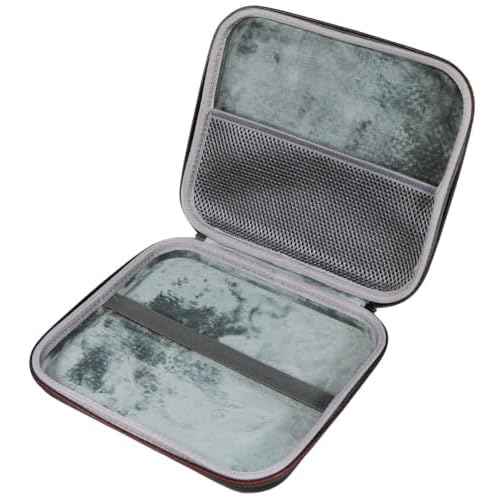 EVA Hard Travel Case - Rechargeable Lighted Vanity Mirror with 10X & 1X Double Sided Magnification for Makeup