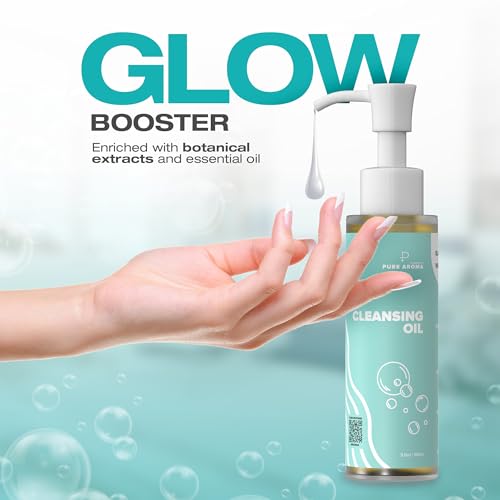 Pure Aroma Cleansing Oil | Facial Cleanser, Daily Makeup Blackheads Removal | Fragrance-Free, Paraben-Free, Sulfate-Free, Colorant Free