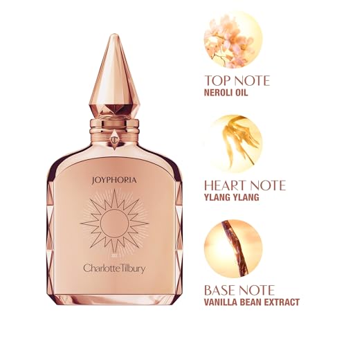 Charlotte Tilbury Joyphoria Eau De Parfum 3.38 Fl Oz - Pheromone Floral Vanilla Perfume with Ylang Ylang & Neroli