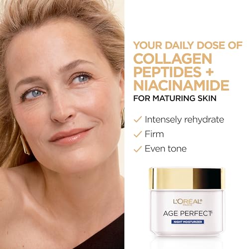L'Oreal Paris Age Perfect Collagen Expert Anti-Aging, Anti-Wrinkle Night Moisturizer 2.5 oz
