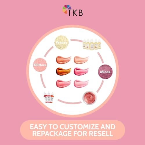 TKB Lip Gloss Base Flexagel M 5.5oz | Clear, Moisturizing