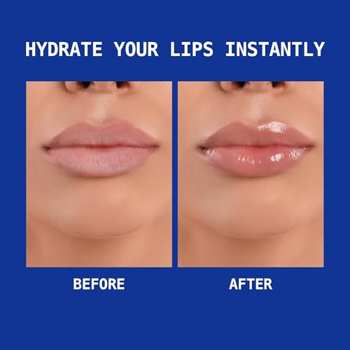 Ruby Kisses Hydrating Lip Oil Intense Treatment Gloss (2 Pack), Deep Hydrates & Heals with Natural Oils, Natural Shine Lip Care, Moisture, Repair & Protect with Antioxidants