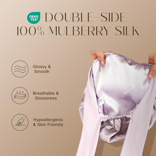 Mulberry Silk Bonnet for Sleeping Women & Long Hair