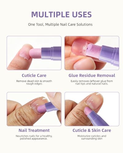 4 in 1 Cuticle Remover Pen – 2-Pack for Nails & Toenails