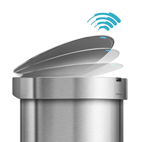 simplehuman 45L Semi-Round Automatic Sensor Trash Can