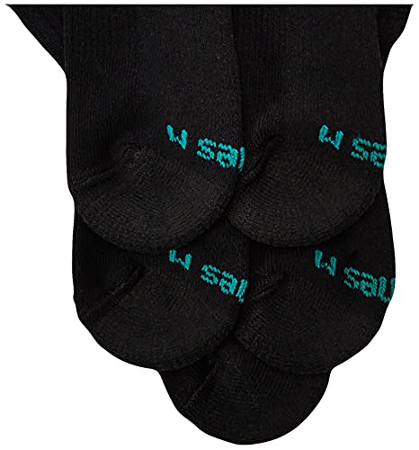 Hanes Small-Shoe Size: 4.5-8.5 Boys, Double Tough Cushioned Crew Socks, 12-Pair Packs, Black