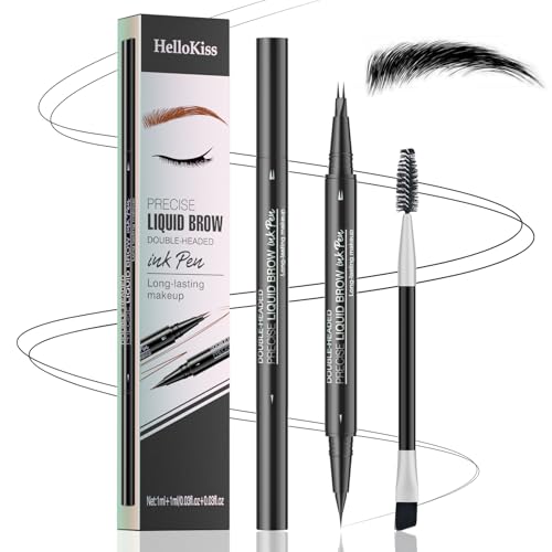 Double-Ended Microblading Eyebrow Pencil - Waterproof Hair-Like Brows