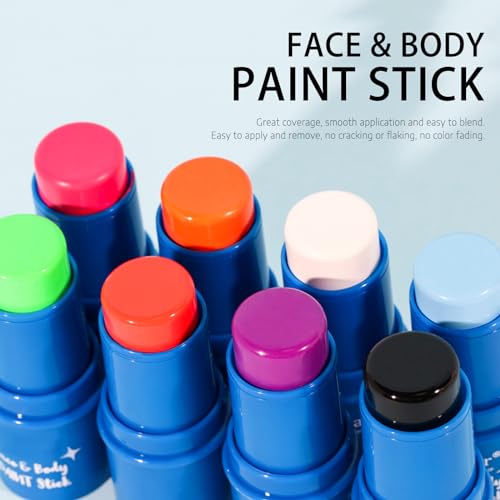 KYDA Blue Face Paint - Light Blue Body Paint Stick for Halloween, Corpse Bride Avatar Sally Cosplay SFX Makeup