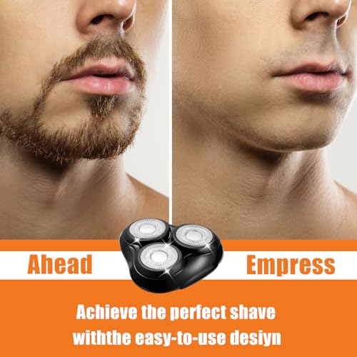 2PACK£¨Black£© Universal Rotary Replacement Shaver Head,Compatible with Remington Shaver Series,for R3,R4,R5,R6,R7,R8,SP-3141 and SP-5161 Foils/Blades