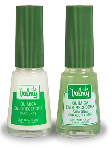 Valmy Garlic Nail Hardener & Lemon Whitener Set for Weak Nails - 2 Pack