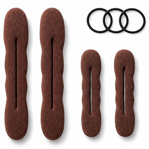 Styla Hair Magic Bun Maker Set - 2 Large & 2 Small Foam Shapers
