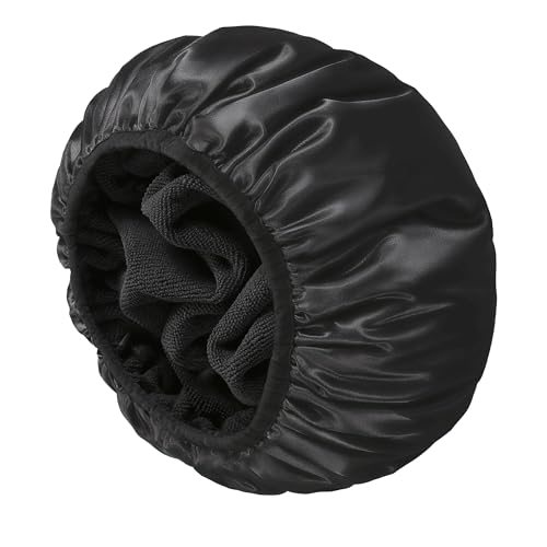 YIZIJIZI Shower Cap for Women - Waterproof Terry Lined
