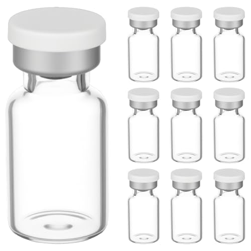 10 Pack 2ml Glass Sample Vials with Self-Healing Caps