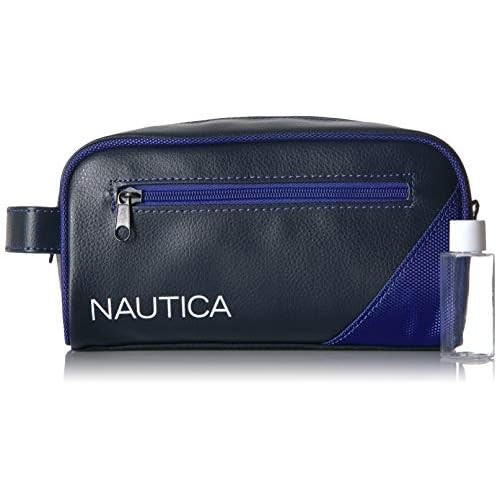 Nautica Mens Accessories Men's Top Zip Travel Kit Toiletry Bag Organizer Accessory