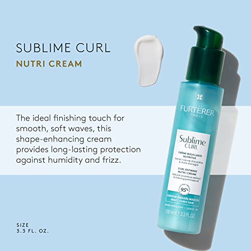 Ren? Furterer SUBLIME CURL Curl Nutri-Activating Cream - For Curly, Wavy Hair - Curl Enhancing Leave-In - Humidity & Frizz Control - 3.3 fl. oz.