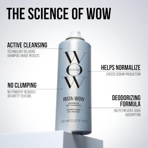 COLOR WOW Insta-WOW Dry Shampoo 5oz No White Residue Instant Cleanse