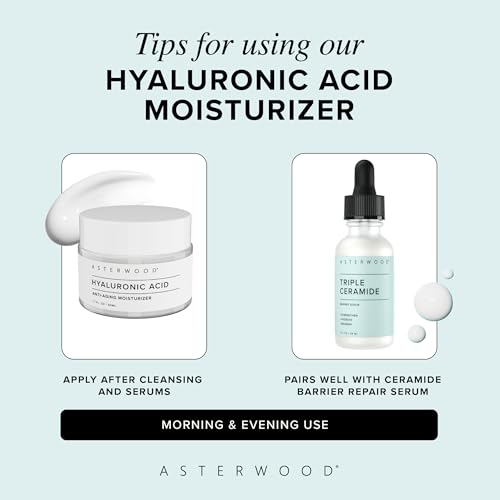 Asterwood Hyaluronic Acid Face Moisturizer with Shea Butter & Ectoin