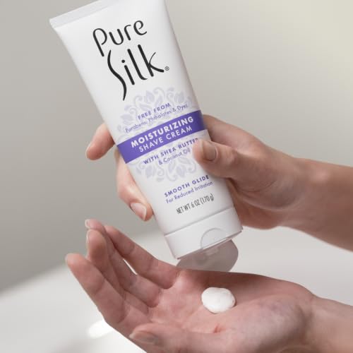 Silk Moisturizing Shave Cream for Women 6 OZ - Hydrating & Gentle