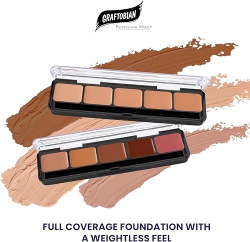 Graftobian Warm #1 Cream Foundation Palette for Full Coverage