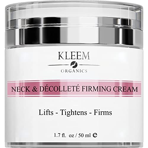 Kleem Neck Firming Cream | Retinol Moisturizer for Face & D?collet? | Anti Aging Cream for Women | Smooth Fine Lines, Wrinkles & Crepey Skin | Hydrating Collagen & Peptides | Made in USA | 1.7 oz