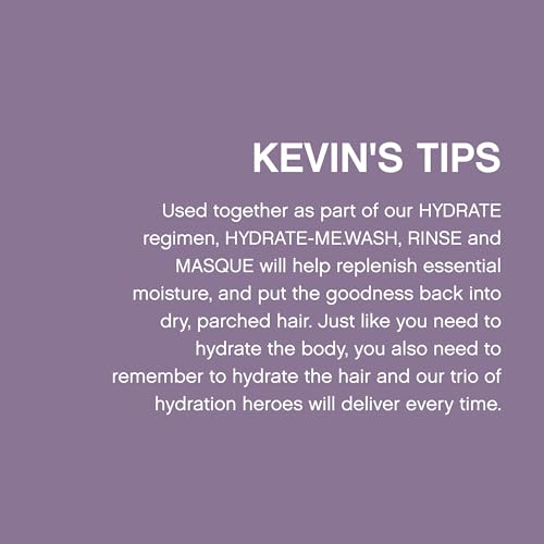 KEVIN.MURPHY HYDRATE-ME.RINSE - Moisturising Conditioner - For Normal & Dry Hair - Hair Repair - Colour Safe Conditioner - With Antioxidant Blend & Kakadu Plum - 250 mL / 8.4 fl oz (Pack of 2)