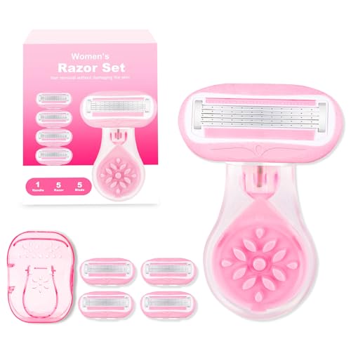 Razor Set with 1 Handle and 5 Replacement Blades