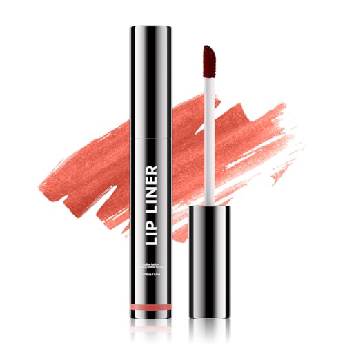 OETUIOW Lip Stain Lip Gloss, Long Lasting & Waterproof Non-Stick Cup Highly Pigmented Natural Finish for All Skin Types (Rose)