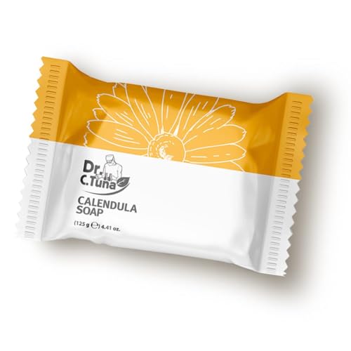 FARMASi Dr. C. Tuna 2 PACK Calendula Soap Bar, Calendula Oil and Chamomile Extract Formula for Face Body and Hands, Gentle Cleansing Bar, Hydrating Skin Care, Vegan, Paraben & SLS Free, 4.41 oz Each