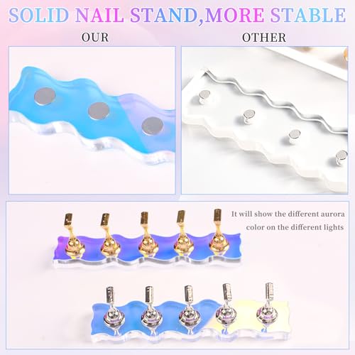 ANGNYA Magnetic Nail Stand for Press Ons & Nail Art Practice