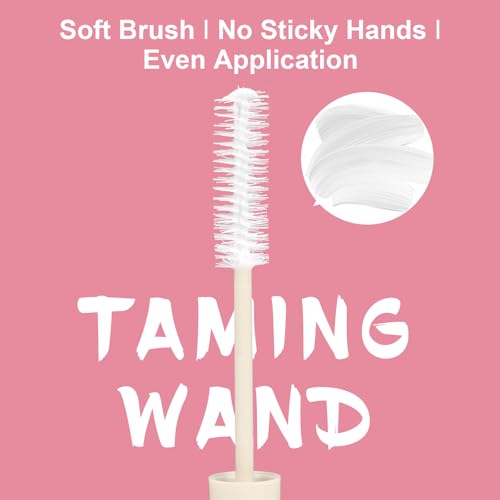 Hair Styling Cream Stick with Brush - Frizz Control & Edge Taming