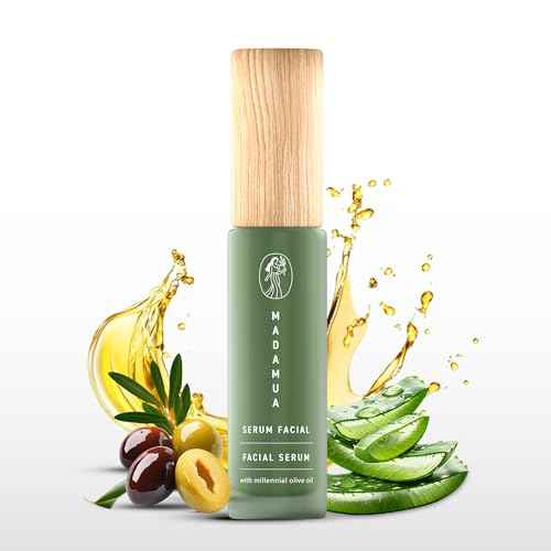 Organic Face Serum for Women - Hydrating Serum for Face with Millennial Olive Oil & Violet Extract | Skin Glow and Facial Hydration - Moisturizing Skincare for Sensitive Skin & All Types
